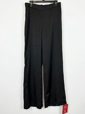 Fashion Nova Black Wide-Leg High-Rise Pants